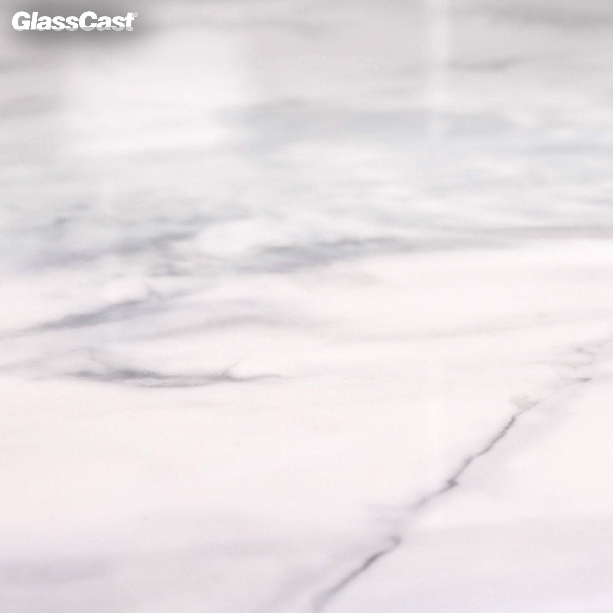 Carrara White Marble Epoxy Resin Countertop Kit - GlassCast
